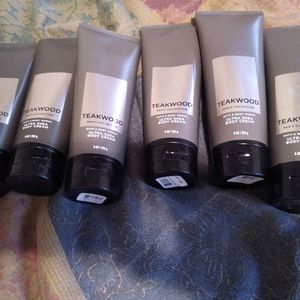 6 Bath & Body Teakwood Body Creams.
